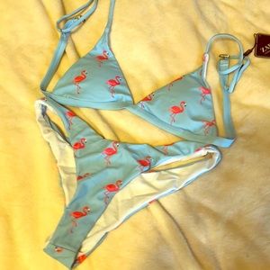 Zaful Flamingo bikini